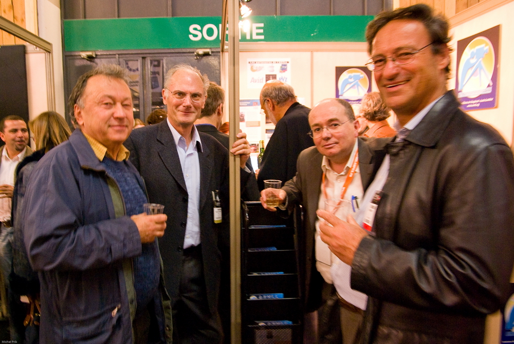 Henri Roux, Michel Baptiste, Francis Fourcou et Michel Grapin