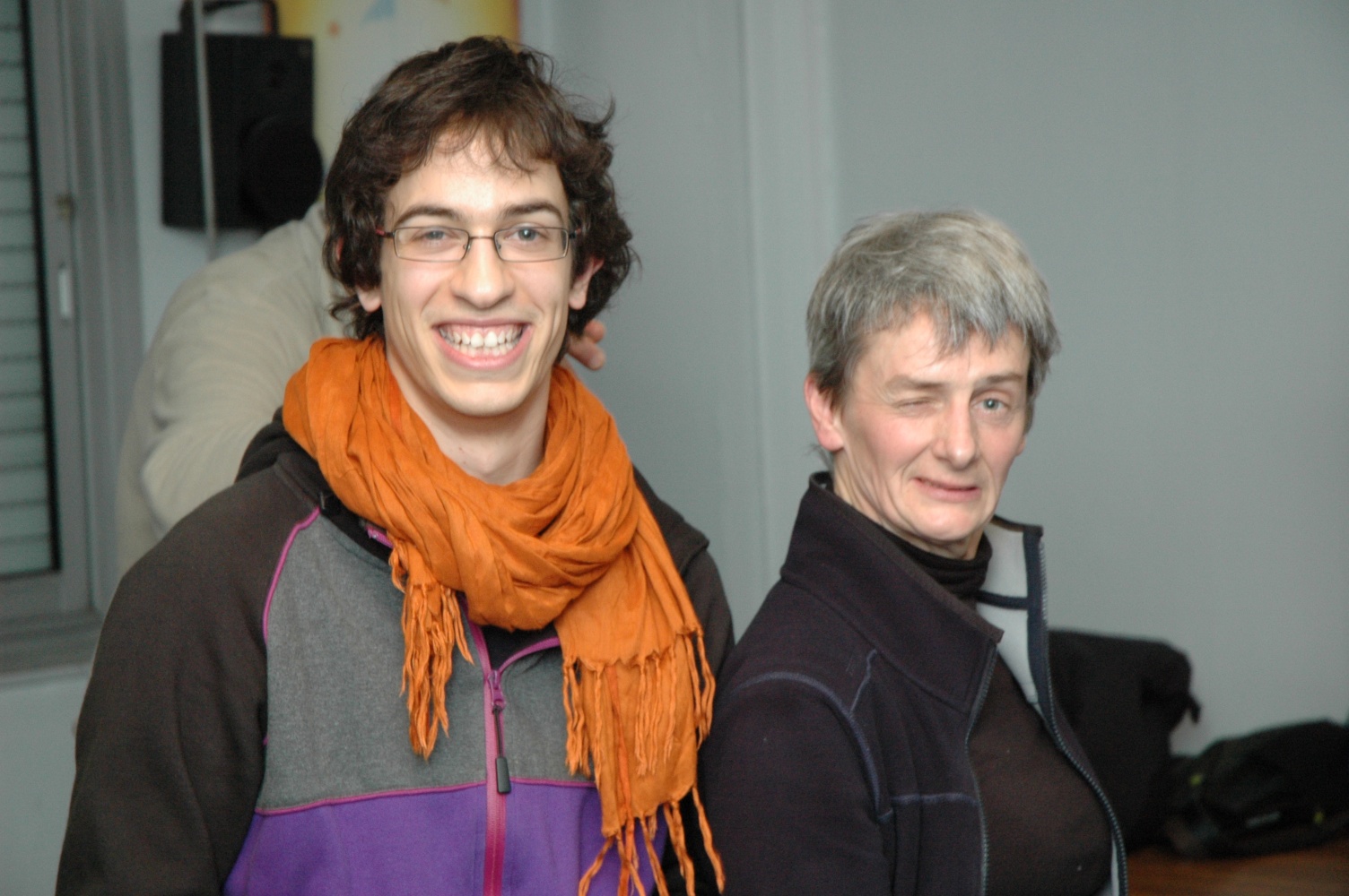 Myriam René (Son 84) et son filleul Jonas Orantin