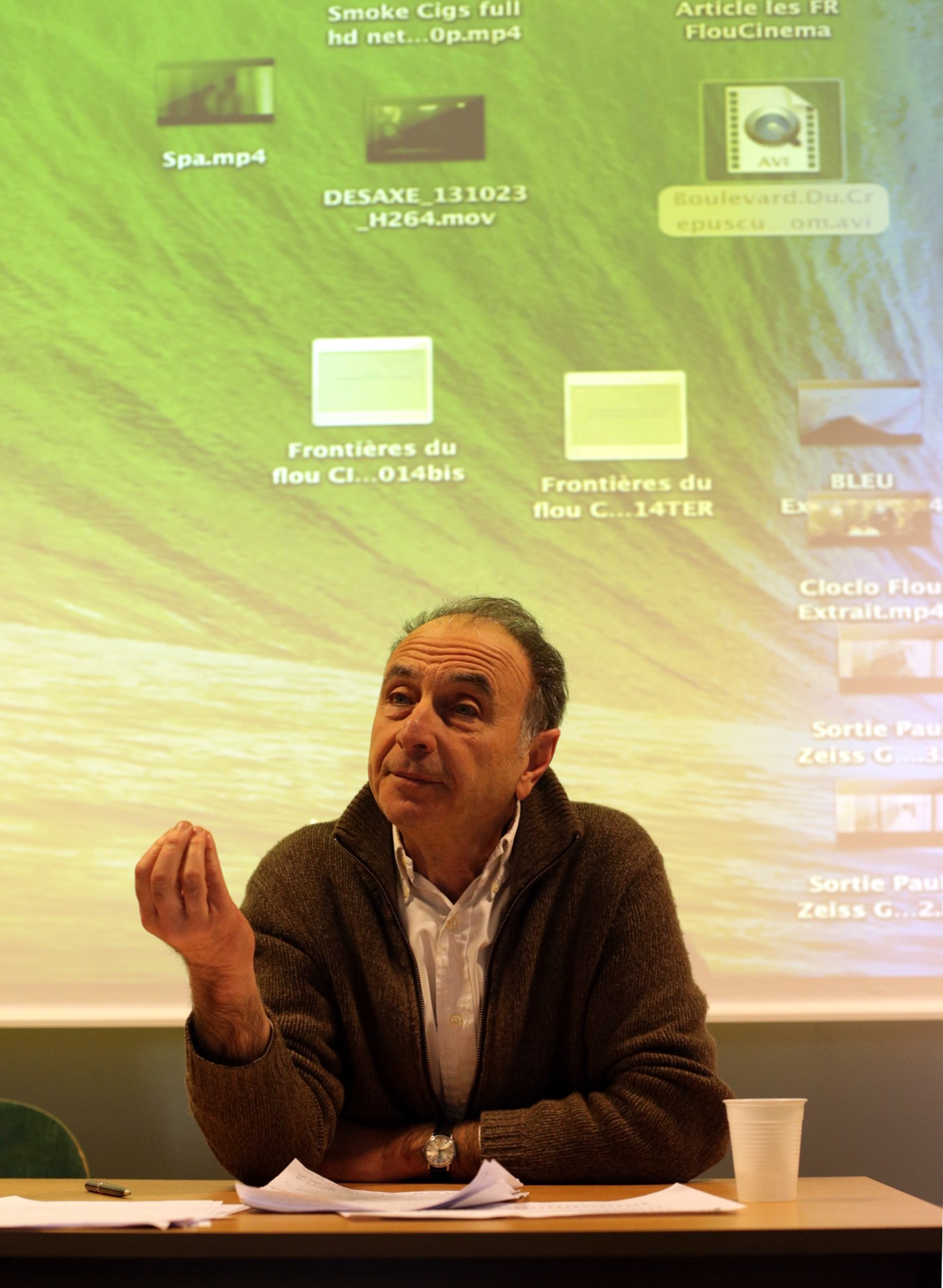 Yves Angélo lors de son intervention