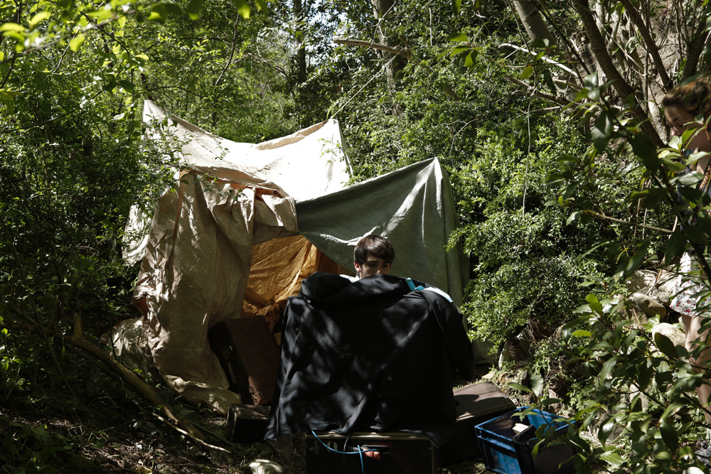 Le camp de maquisards au Pays des Traces, à Saint-Lizier,