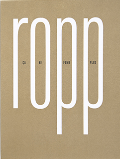 « Ropp, ça ne fume plus » un livre d&rsquo;Emile Ropp avec des photos de Romain Bassenne (Photo 2011)