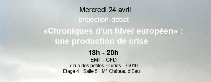 24 avril 2013 – Etienne Haug (Son 2009) présente « Chronique d&rsquo;un hiver européen « 